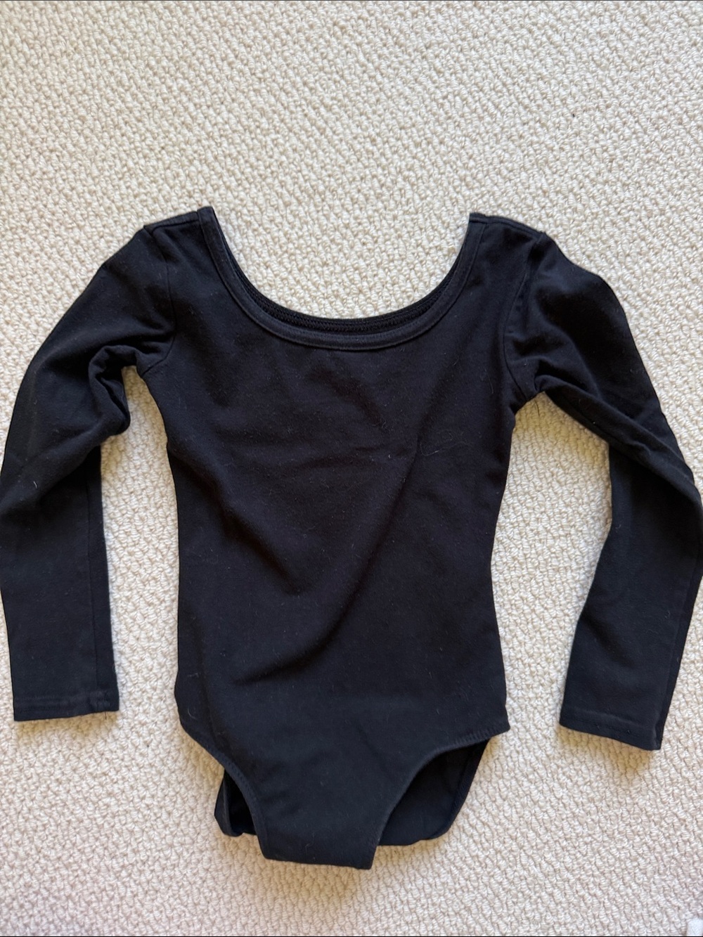 Danskin Black Long-Sleeve Leotard